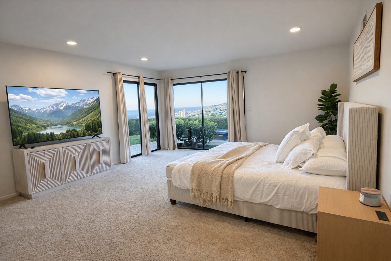 Primary suite with a view