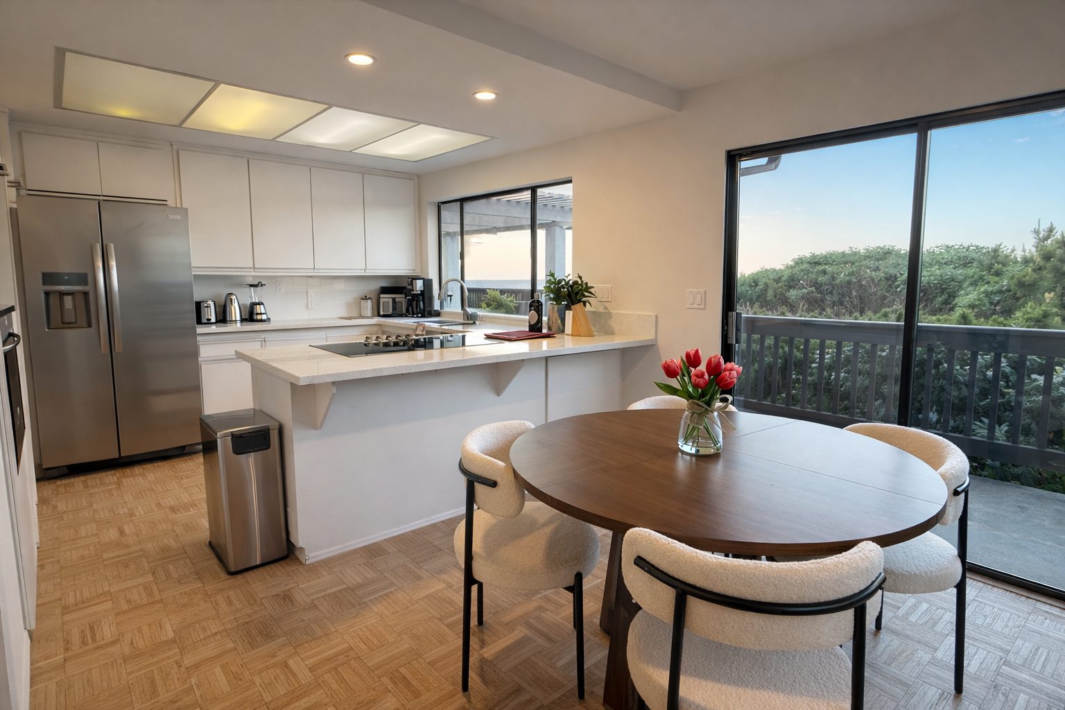 Bright chef's kitchen